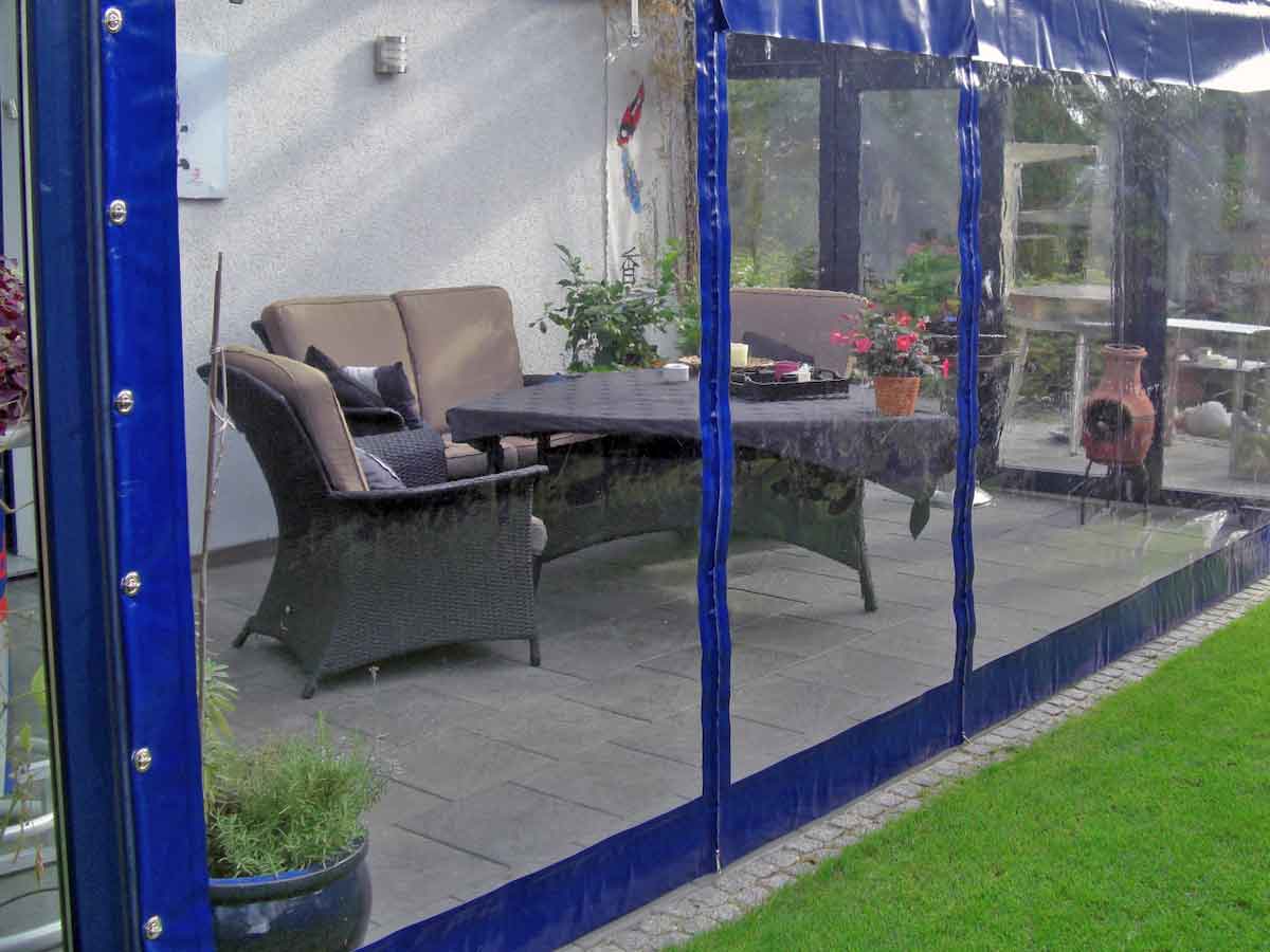 Terrassenplane nach Ma&szlig; als passgenaue L&ouml;sung f&uuml;r Pergola oder Carport