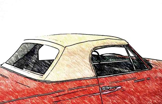 Verdeck Peugeot 504 Cabrio Bj. 69-83