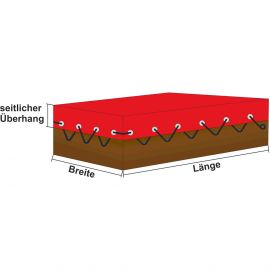 Sandkastenabdeckung nach Maß PVC-Planenstoff wasserdicht