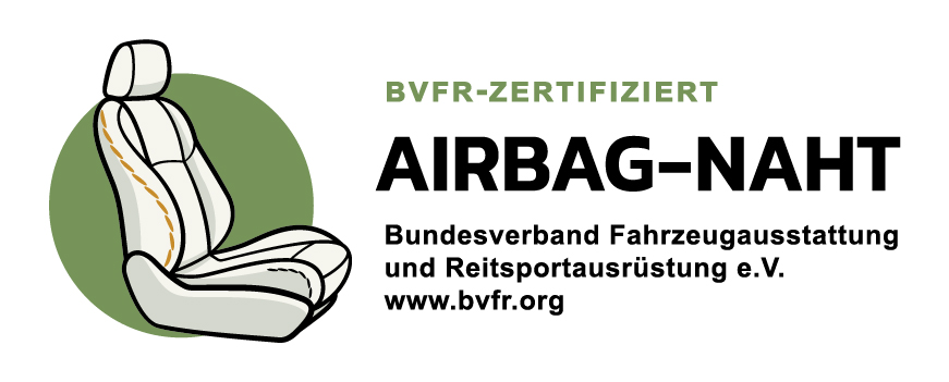 BVFR-zertifizierte Airbag-Naht
